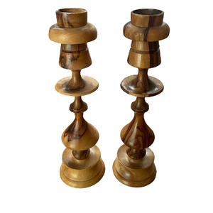 Centre de table de mariage pour table Bougeoirs décoratifs en bois pour la maison Restaurant Hotel Pantry Fabrication par l'Inde - Product Image 4