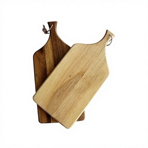 Juego de 2 tablas de cortar de madera con diseño fantástico, forma personalizada, tabla para cortar verduras de la India - Product Image 1