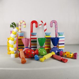 Piruleta de Resina Pintada a Mano, de Gran Tamaño, para Decoración de Fiestas y Eventos, Escultura Artística, Helado, Pastel, <span class=keywords><strong>Precio</strong></span> Económico - Product Image 6