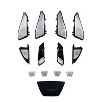 Altavoz de Audio Delantero y Trasero para Tablero, Tweeter Luminoso, Cubierta LED Plateada KingKong LBG0206C para X5 G05 X7
