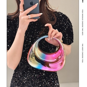 Boshiho Luxury Bags Women Handbags Acrylic <b>Wedding</b> Party <b>Clutch</b> Women Evening Bags Candy Color Wrist Bright Face Dumpling Bun - Product Image 6