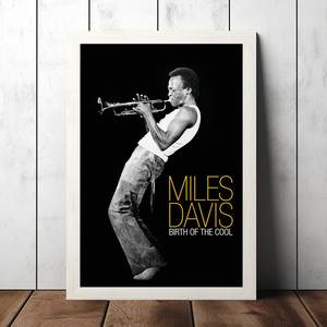 SQ Jazz Music Poster Miles <span class=keywords><strong>Davis</strong></span> Cool Hard Bop Modal Canvas Prints Películas Wall Art Painting - Product Image 2