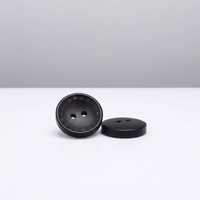 Boutons ronds en bois cousus à la main, attaches plates naturelles à 4 trous pour chemises et cardigans pour hommes