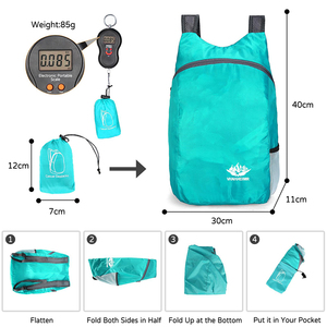 Sac à dos de randonnée léger et imperméable, sac de voyage pliable de 20l pour femmes et hommes, Camping, cyclisme, escalade, Sports de plein air - Product Image 3