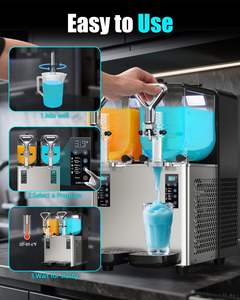 Máquina de Granizados de 1.6 Galones (3L*2) para Uso Comercial y Doméstico, Máquina de Bebidas Congeladas sin Hielo para Margaritas, para Fiestas/Bares - Product Image 4