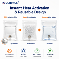 Chauffe-mains instantané réutilisable en acétate de sodium avec logo personnalisé, chauffe-mains portable de poche pour l'extérieur