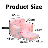 Meilleure vente Design pliable ROSE Chaise pouf pour enfants avec siège fashion pour bébé