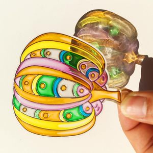 ชุดทำพวงกุญแจตกแต่งหน้าต่างลายฮาโลวีน 30 ชุด  ระบายสีเองได้  ลายแม่มด ฟักทอง ค้างคาว แมว <span class=keywords><strong>ผี</strong></span>  สำหรับงานปาร์ตี้เด็ก - Product Image 5