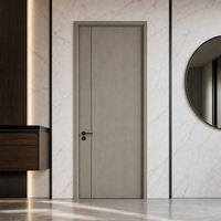 Portes intérieures en bois MDF écologiques de style minimaliste, acceptant les commandes OEM et ODM, pour projets hôteliers