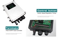 4 인치 2HP AC DC 하이브리드 태양열 구동 깊은 우물 잠수정 시추공 워터 펌프 키트 태양열 패널과 농업 관개