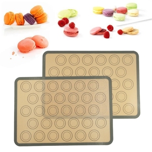 0.7Mm 400*600Mm An Toàn Hot Bán Tùy Chỉnh Tái Sử Dụng Không Dính Và Cấp Thực Phẩm Nhà Bếp Silicone Macaron Baking Mat - Product Image 3