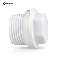 Bouchon fileté mâle PPR 20mm-25mm PN25, raccord de tuyauterie en plastique à visser, fusion à chaud pour l'alimentation en eau résidentielle