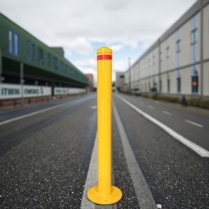 حاجز أمان فولاذية لوقوف السيارات مربط دائري/قاعدة مربعة مسمار أسترالي أسفل عمود حماية مضاد للتحطم - Product Image 6