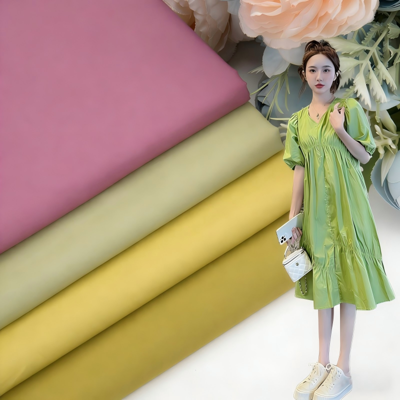 100% Cotton Textile Raw Material Solid Color Poplin Cotton Fabric for Clothing