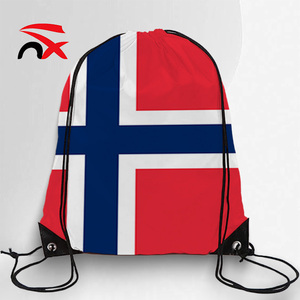 Sac à cordon portable personnalisé en polyester 210T avec drapeaux nationaux des Pays-Bas, Haïti et Ghana pour événements sportifs et activités électorales - Product Image 4