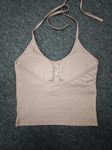 Ensemble de vêtements de <span class=keywords><strong>sport</strong></span> pour femmes, <span class=keywords><strong>2</strong></span> pièces, tenue de <span class=keywords><strong>sport</strong></span>, haut court à col halter, leggings évasés - Product Image 3