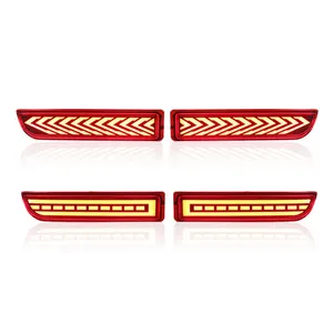 LED Rear Bumper Lights Reflector Tail Driving Brake light turn signal lamp For Toyota RAV4 Alphard Avensis 2010 2011 - 2013 2014