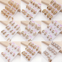 250921 XUPING Bijoux pour Femmes Boucles d'Oreilles Tendance Vente en Gros Zircon Artificiel Plaquées Or 18 Carats Bijoux à la Mode Créoles