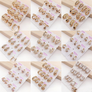 250921 XUPING Gioielli da Donna Orecchini alla Moda Vendita all'Ingrosso Zircone Artificiale Placcati Oro 18K Orecchini a Cerchio Huggie di Tendenza - Product Image 3