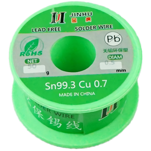 Fil à souder sans plomb à âme de colophane 0,8 mm 250 g avec 2 % de flux <span class=keywords><strong>pour</strong></span> <span class=keywords><strong>soudure</strong></span> électronique - Product Image 1