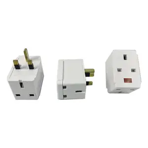 Factory Price 3 Way UK 13A Mains Socket Adaptor Multi Plug Adapter