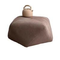 Pouf carré moderne en cuir, repose-pieds, siège cube pour salon, chambre, côté canapé, tabouret décoratif d'appoint