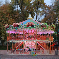 Manège commercial de style européen à deux étages, grand carrousel à vendre