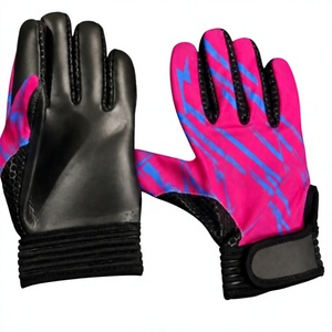 Gants gaéliques à doigts entiers, motif rose et bleu, en PU, antidérapants, pour l'extérieur, unisexes, toutes saisons, fermeture à boucle et crochet - Product Image 3
