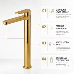 Modern Tall Bathroom Sink <strong>Faucet</strong> Brass Single Handle High Rise Basin Mixer Tap Ceramic Cartridge Deck Mount for Hotel Project - Product Image 2
