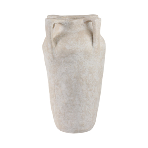Vaso moderno alto e testurizzato con manici per soggiorno, vaso decorativo per fiori per camera da letto, ufficio, decorazioni per la casa - Product Image 1
