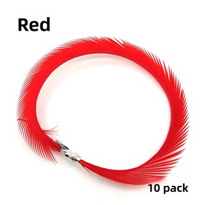 10 unidades/bolsa, 6 colores, tiras de biot de ganso de 8-12 cm para atado de moscas, materiales para alas y cola de <span class=keywords><strong>ninfa</strong></span>, señuelos de pesca con mosca, accesorios de pesca con mosca - Product Image 5