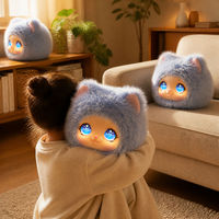 Peluche interactive chat AI parlant, lumineuse, avec oreilles de chat, unisexe, pour enfants, cadeau