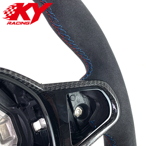 Volante deportivo de fibra de carbono y cuero nuevo, actualizado para los modelos antiguos de BMW M2 M3 M4 G20 G28 G30 G80 G87 G05 G06 X5 X5M X6 X7 - Product Image 2