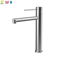 Grifo de Lavabo de Baño Moderno de Acero Inoxidable 304, Marca Watermark Wels, Gran Venta