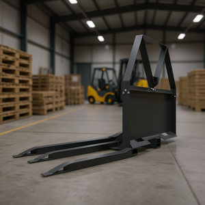 Fourches à palettes 46 pouces, lames universelles, connexion rapide pour tracteurs à direction par glissement, usage construction - Product Image 2