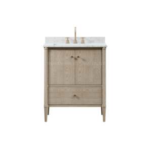 Meuble sous-vasque de salle de bain de luxe Meuble sous-vasque en bois avec vasque - Product Image 5