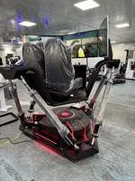 Simulador de Carreras para PC 6DOF, Dinámico de 6 Ejes, VR, 3 Pantallas, Máquina de Juego de Carreras, Construcción de Metal y Fibra de Vidrio, Interior/Exterior