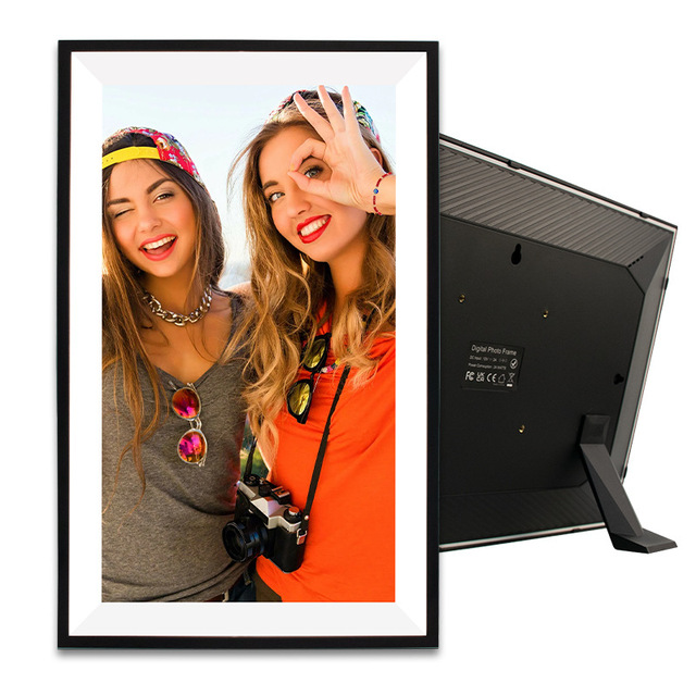 Auto-Rotate Smart WiFi Digital Photo Frame with Video Playback IPS LCD Touch Screen Manufacturer Memory Blue Plastic Material