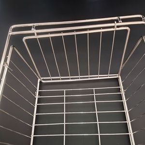 Cesta de Almacenamiento Plegable de Acero Inoxidable 35.5x24.5x16cm, Rectangular, Multifuncional, para Camping y Exteriores, con Drenaje - Product Image 3