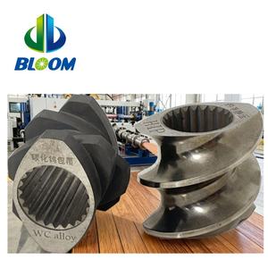 Pièces de rechange essentielles BLM pour éléments de vis double pour le masterbatch, pour les industries de la construction, éléments de vis efficaces en PP PPS - Product Image 1