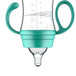 Botella de agua para beber leche de bebé de 300ml PP, biberones de calibre ancho para niños, Bola de gravedad antiahogo, agarre de pezón de silicona - Product Image 5