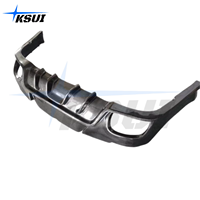 Diffuseur arrière en fibre de carbone véritable pour Porsche Panamera 970.2 2014-2016, protection automobile