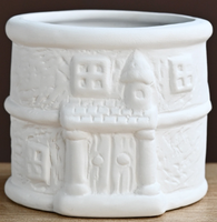 Pot de fleurs créatif en céramique blanche à peindre soi-même, motif animal ou floral, pour enfants, décoration intérieure