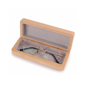 Boîte à lunettes en bois AI, cadeau tendance, boîte de rangement en noyer massif pour lunettes de myopie, étui à lunettes en bois résistant à la compression - Product Image 5