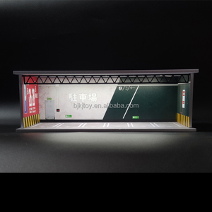 Boîte de rangement pour modèle de voiture 1/64, petite scène de <span class=keywords><strong>parking</strong></span>, modèle de voiture en alliage, garage, scène 1/64, diorama - Product Image 1