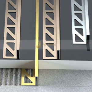 LL297 Factory Price Stainless Steel Tile Trim Tile <b>Corner</b> Trim for Wall Edges Decoration 201 304 316 Tile Edging Trim - Product Image 1