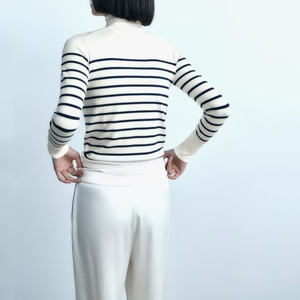 Maglione Pullover lavorato a maglia da <span class=keywords><strong>donna</strong></span> a collo alto di base 14 colori tinta unita a maniche lunghe da 2024 TAOP & ZA 8851123 - Product Image 4