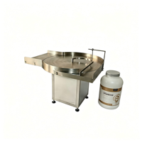 Tourniquet de tri rotatif automatique en acier inoxydable pour boîtes rondes de poudre, idéal pour les lignes de remplissage de poudre de protéines de lait