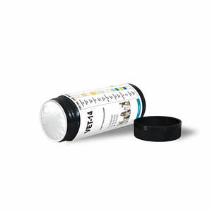 Bandelettes de test d'urine pour animaux de compagnie Vet-14, 100 pièces, pour analyse d'urine canine, opération facile, outil de diagnostic vétérinaire certifié CE - Product Image 1