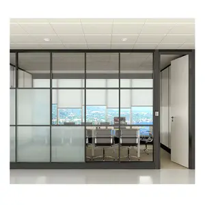 Imagery glass partition modular fabric space system dividing office room double glazed aluminum glass partition wall